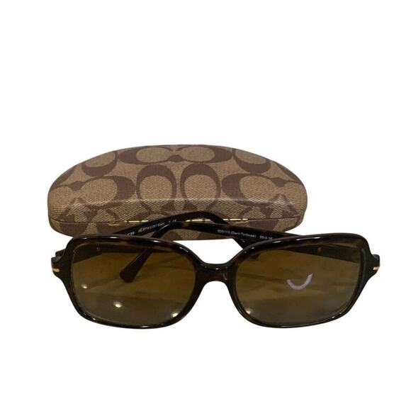 Coach Tortoise Brown Sunglasses - Picture 1 of 8